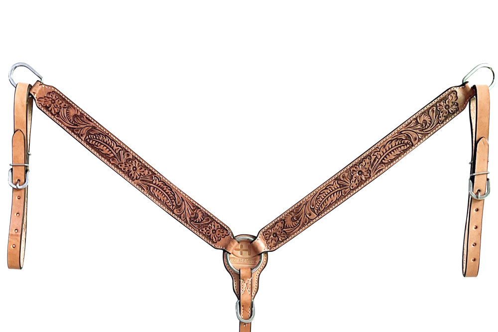 BER265-Western Leather Breast Collar