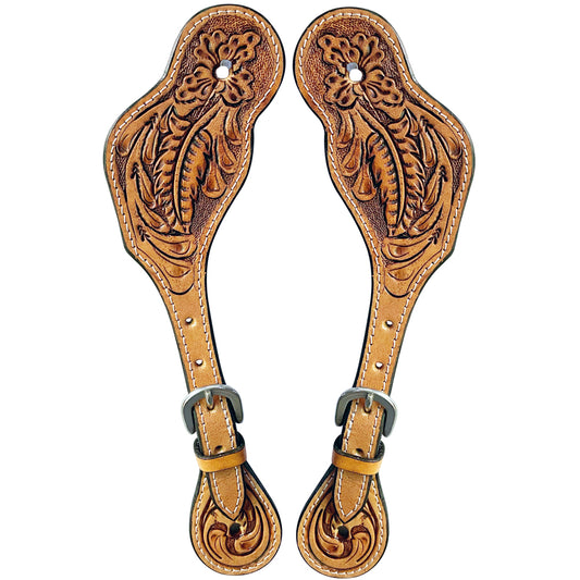 BER265-Western American Leather Spur Strap