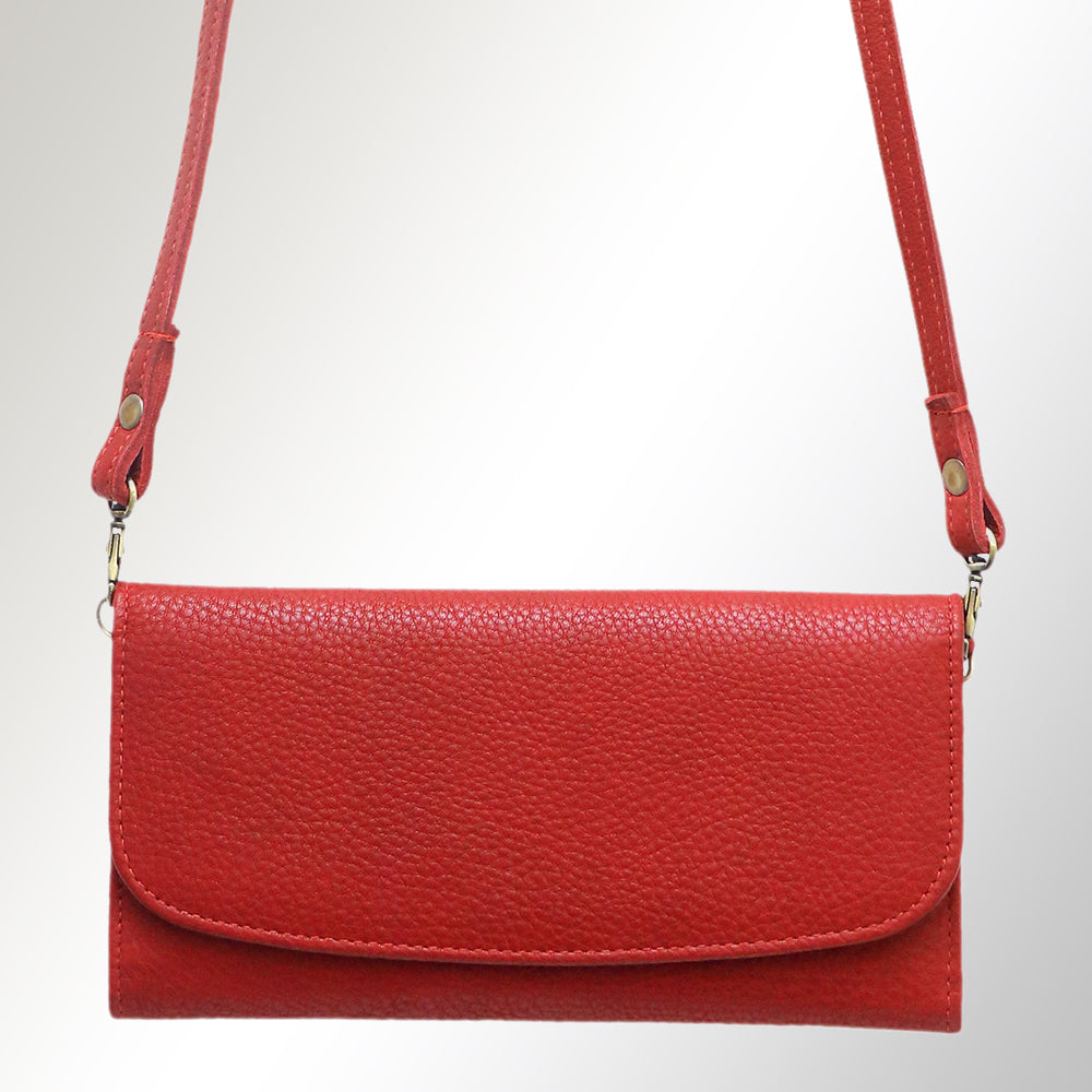 ADBGM112 Minimalist Genuine Leather Clutch Crossbody Bag