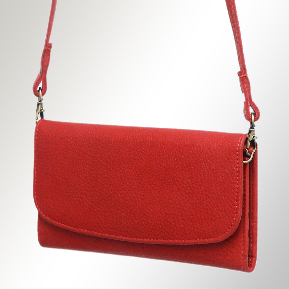 ADBGM112 Minimalist Genuine Leather Clutch Crossbody Bag