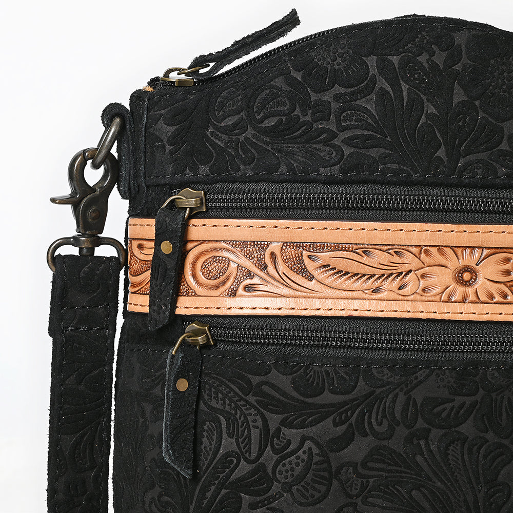 ADBG840 Crossbody Embossed Genuine Leather Genuine Western Leather Bag