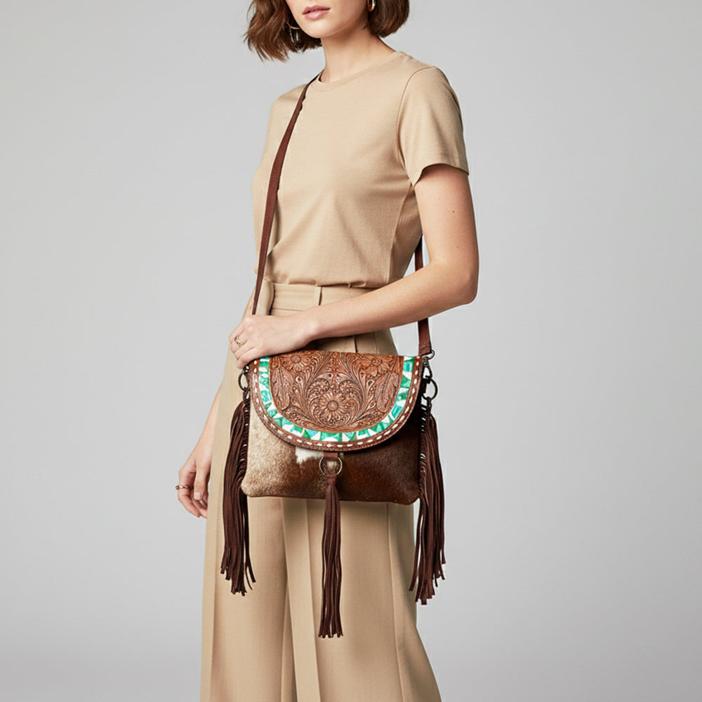 LC-ADBGZ616 Messenger Genuine Western Leather Women Bag