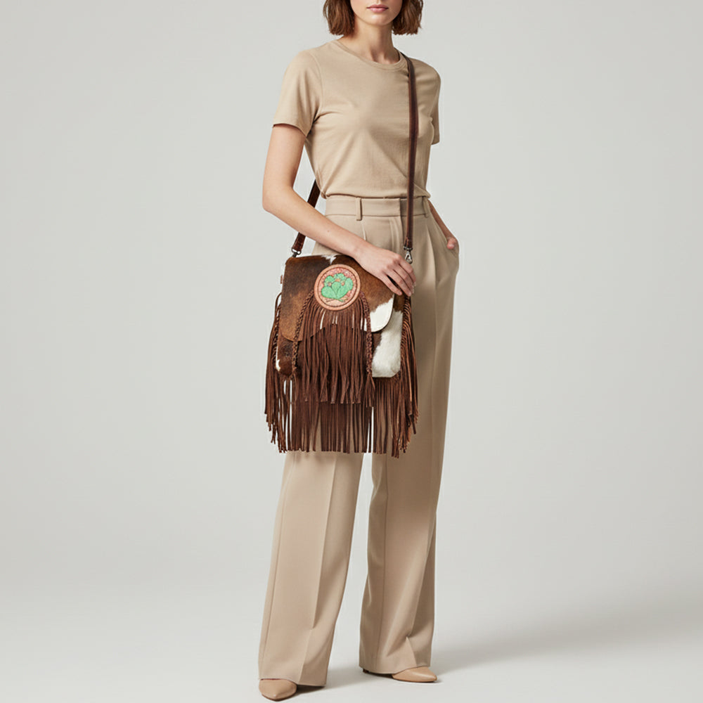 LC-ADBGZ618 Messenger Genuine Western Leather Women Bag