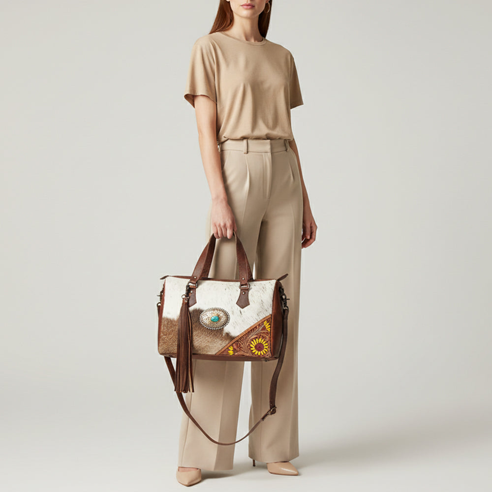 LC-ADBGZ620 Tote Genuine Western Leather Women Bag