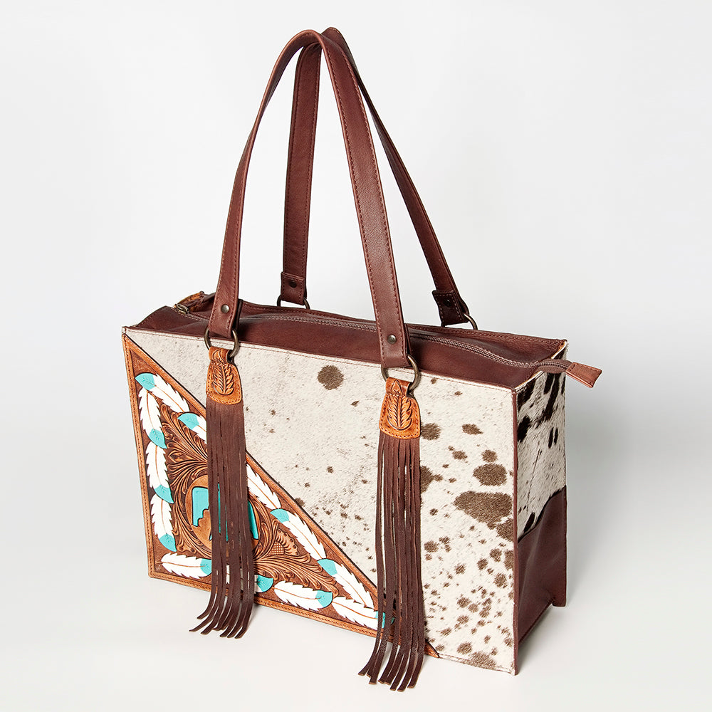 LC-ADBGZ201D Tote Hair On Genuine Western Leather Women Bag