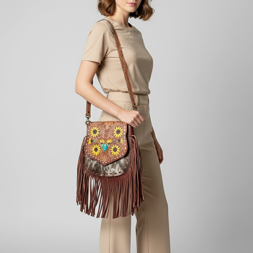 LC-ADBGZ479A Messenger Genuine Western Leather Women Bag