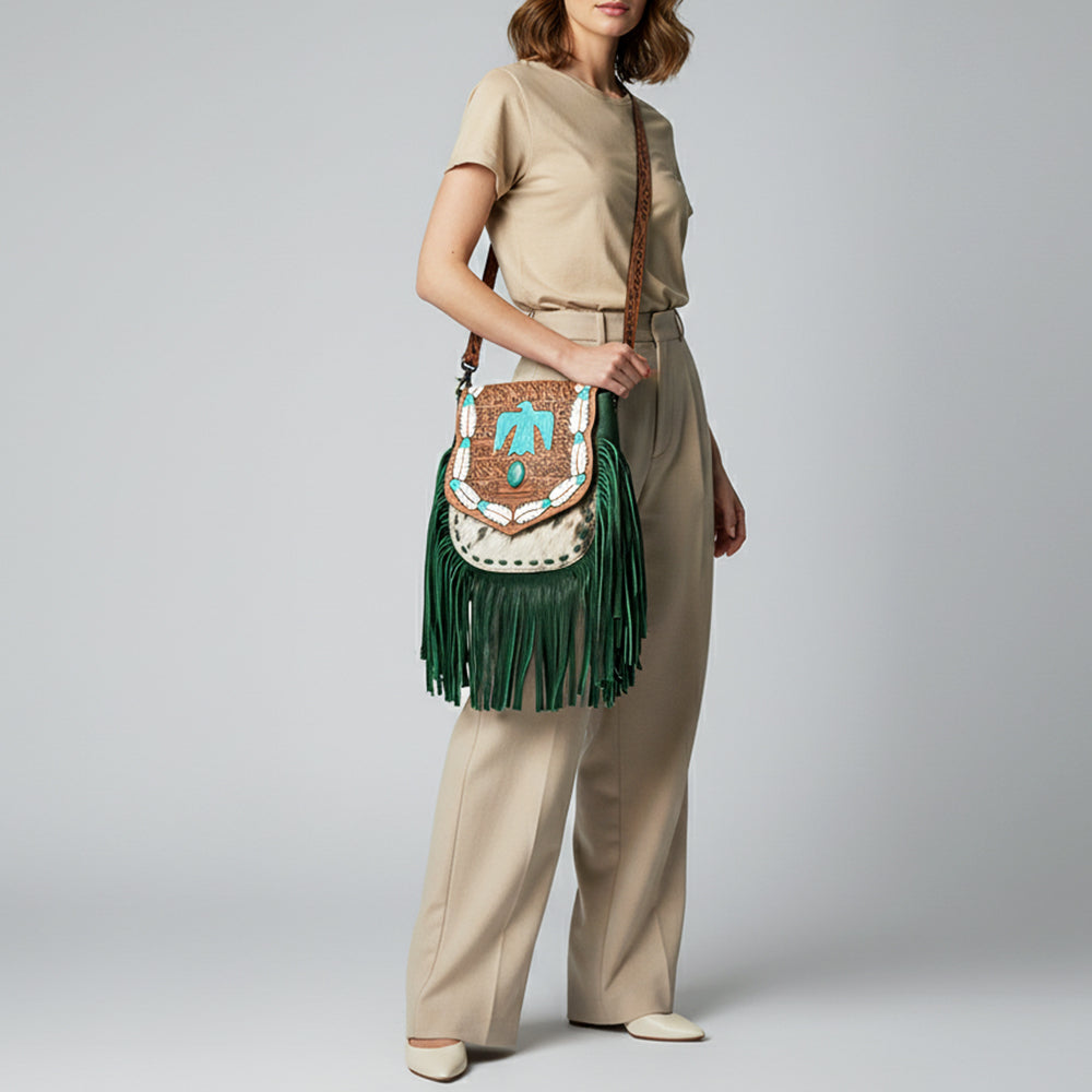 LC-ADBGZ479B Messenger Genuine Western Leather Women Bag