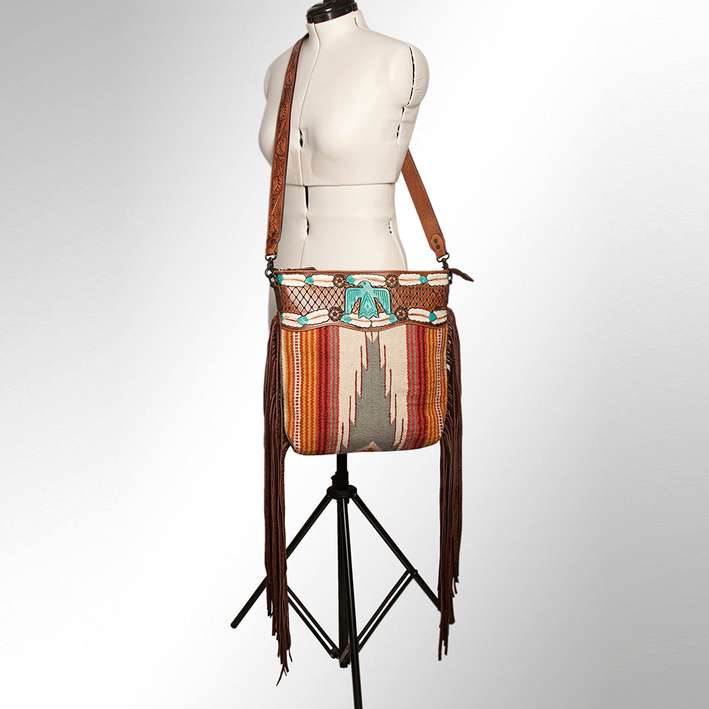 LC-ADBGZ365B Crossbody Genuine Western Leather Women Bag