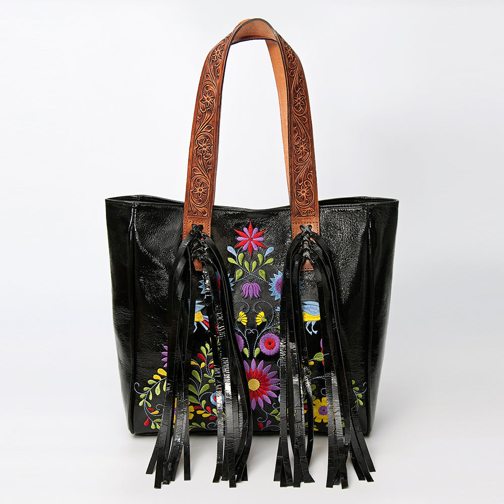 LC-ADBGZ627 Tote Hand Tooled Genuine Western Leather Women Bag