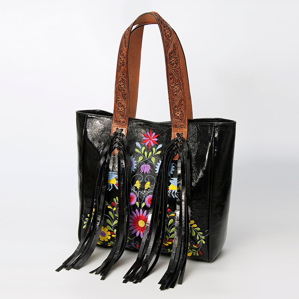 LC-ADBGZ627 Tote Hand Tooled Genuine Western Leather Women Bag