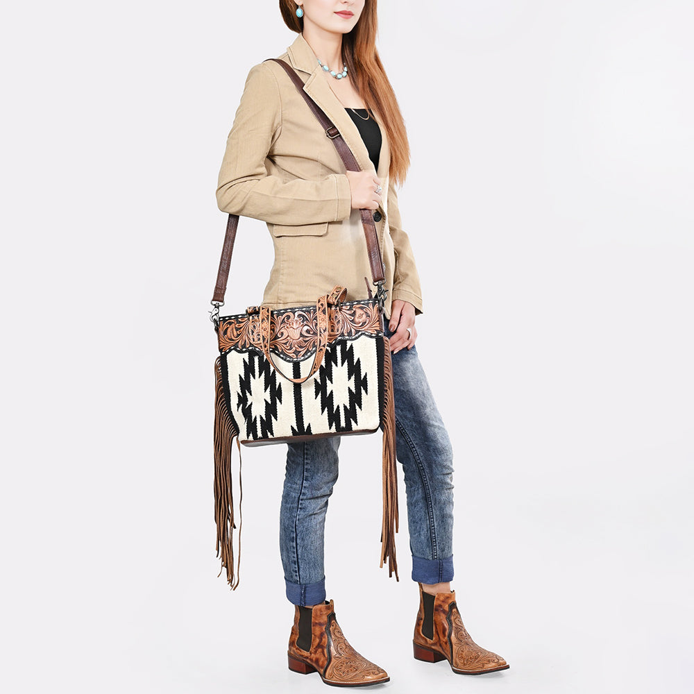 ADBGS112 Tote Genuine Western Leather Women Bag Becca