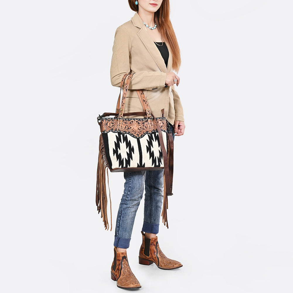 ADBGS112 Tote Genuine Western Leather Women Bag Becca