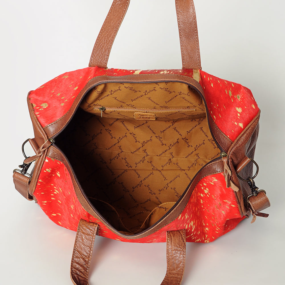 LC-ADBGS174C Duffel Genuine Western Leather Women Bag Sally