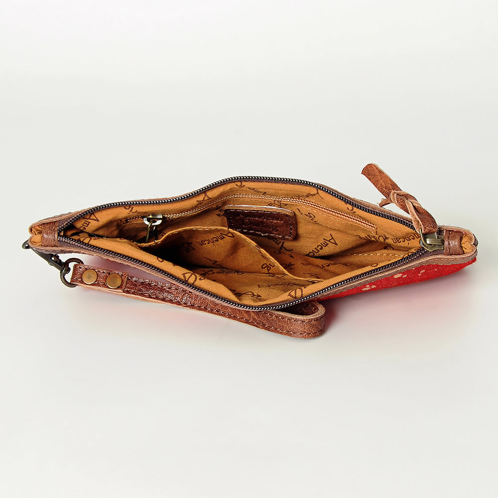 ADBG344 Wristlet Genuine Western Leather Women Bag Belle