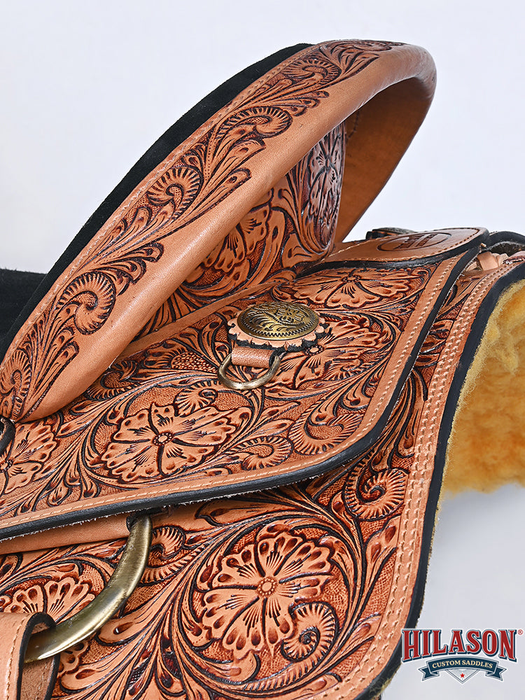 BER252-Western Leather One Ear Headstall