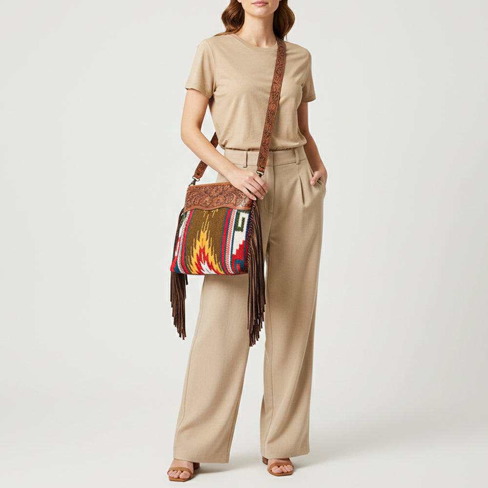 LC-ADBGZ573A Crossbody Genuine Western Leather Women Bag