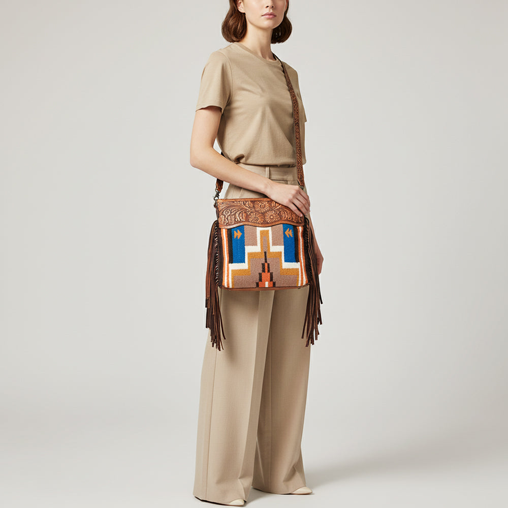 LC-ADBGZ568A Crossbody Genuine Western Leather Women Bag