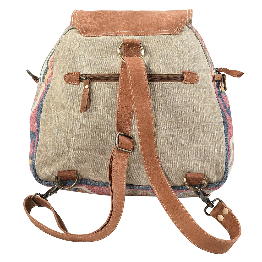 LC-KB113 Backpack Upcycled Canvas Ladies Bag