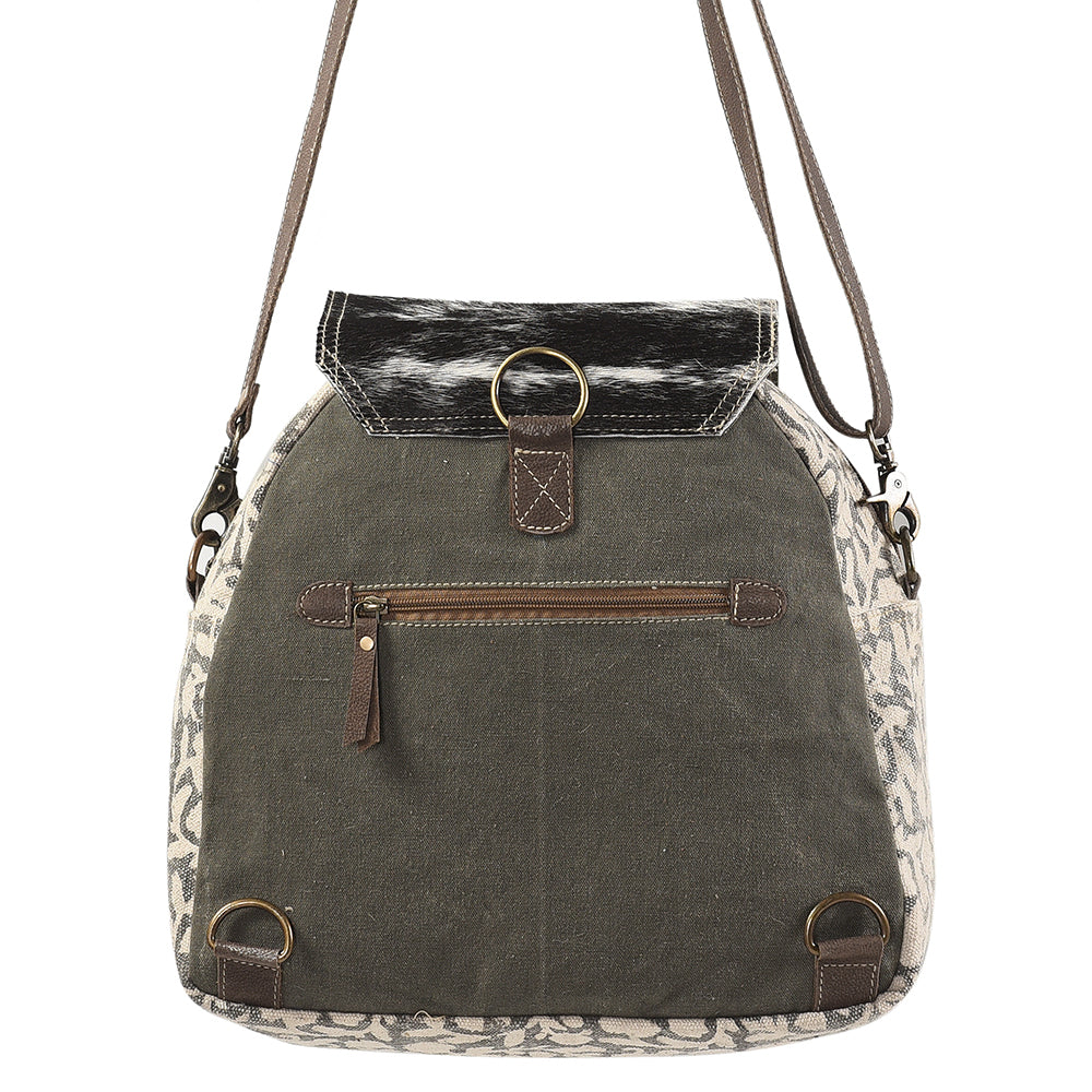 KB114 Backpack Upcycled Canvas Ladies Bag