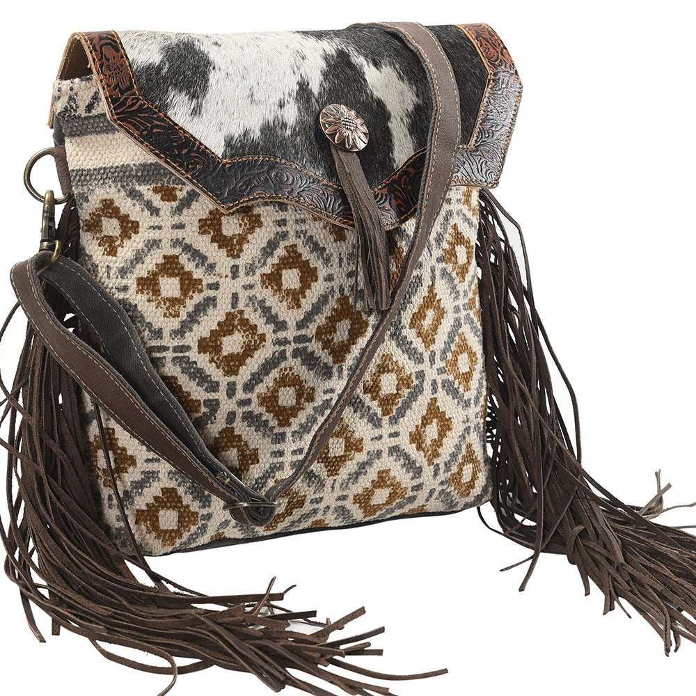 LC-KB117  Crossbody Upcycled Canvas Ladies Bag