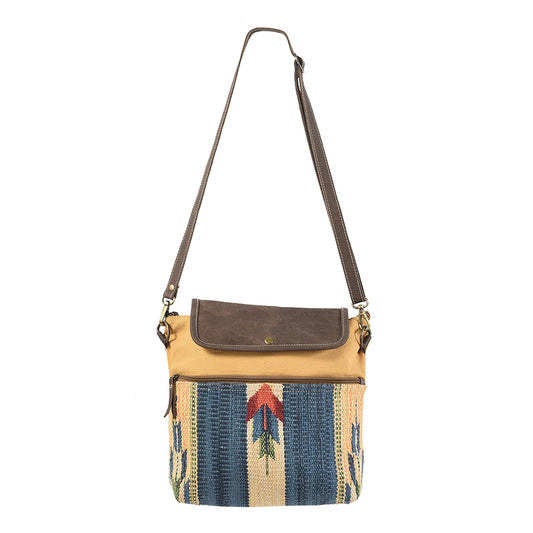 LC-KB128 Crossbody Upcycled Canvas Ladies Bag