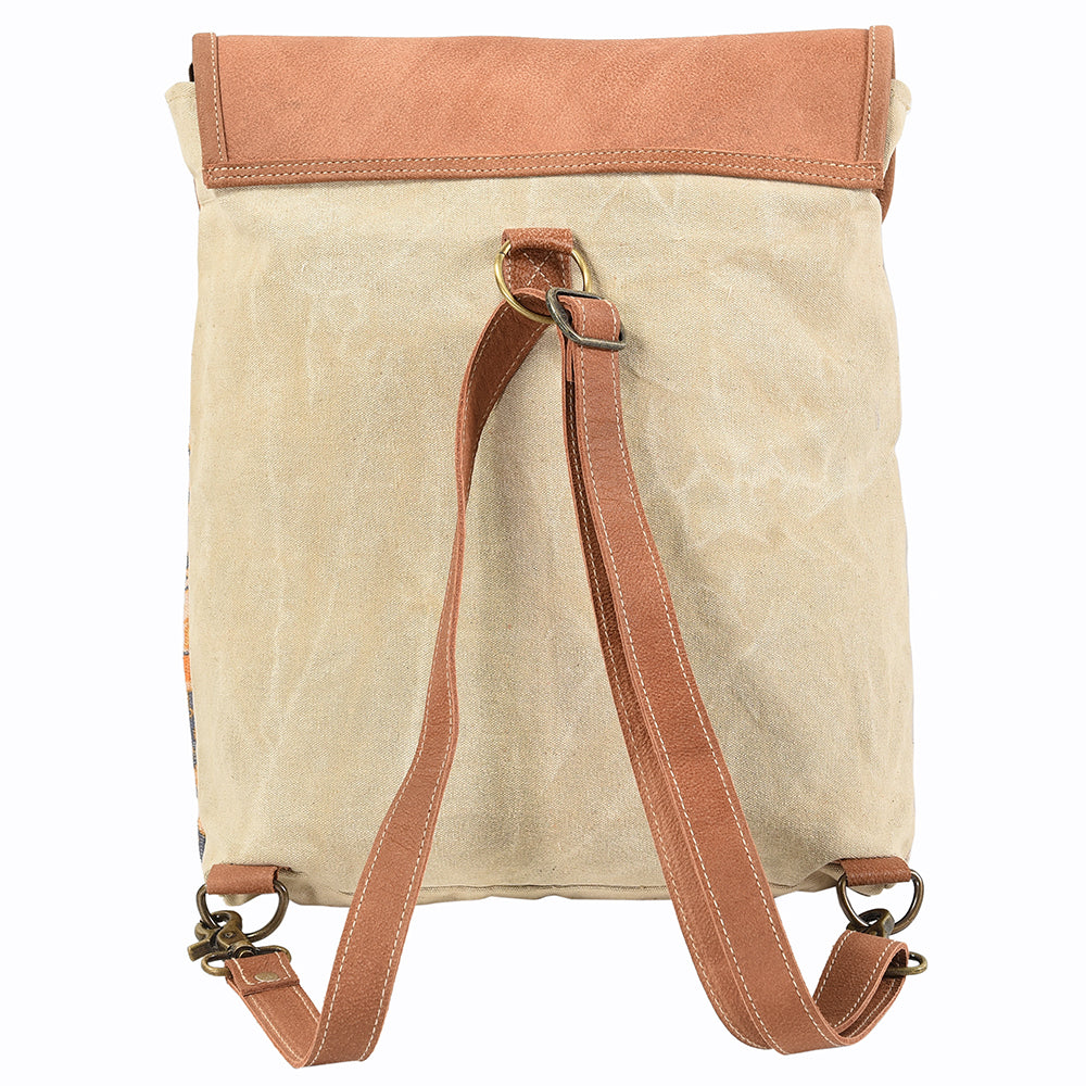 LC-KB132  Backpack Upcycled Canvas Ladies Bag