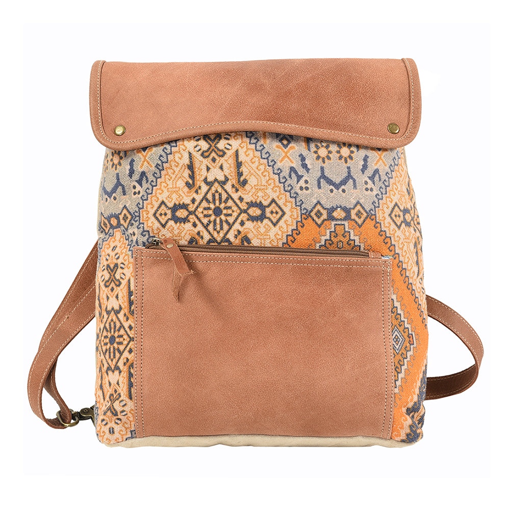 LC-KB132  Backpack Upcycled Canvas Ladies Bag