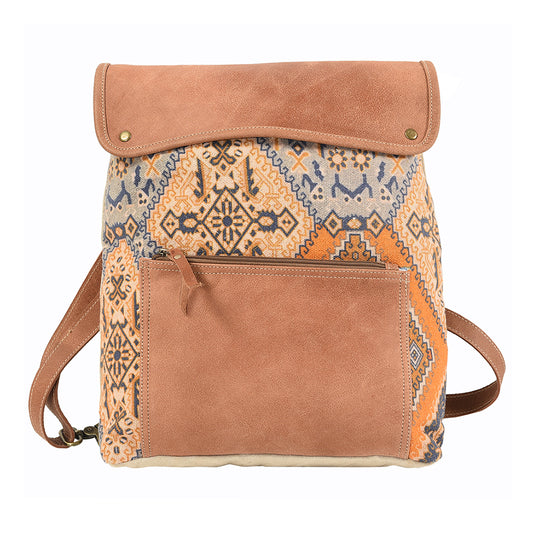 LC-KB132  Backpack Upcycled Canvas Ladies Bag