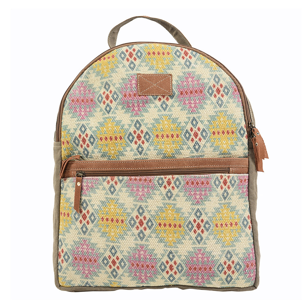 LC-KB140  Backpack Upcycled Canvas Ladies Bag