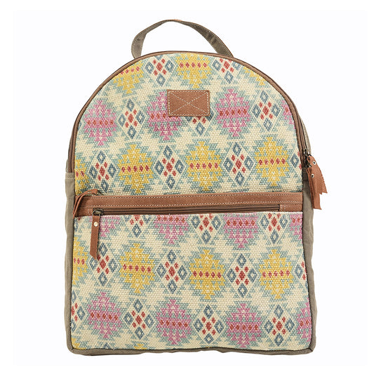 LC-KB140  Backpack Upcycled Canvas Ladies Bag