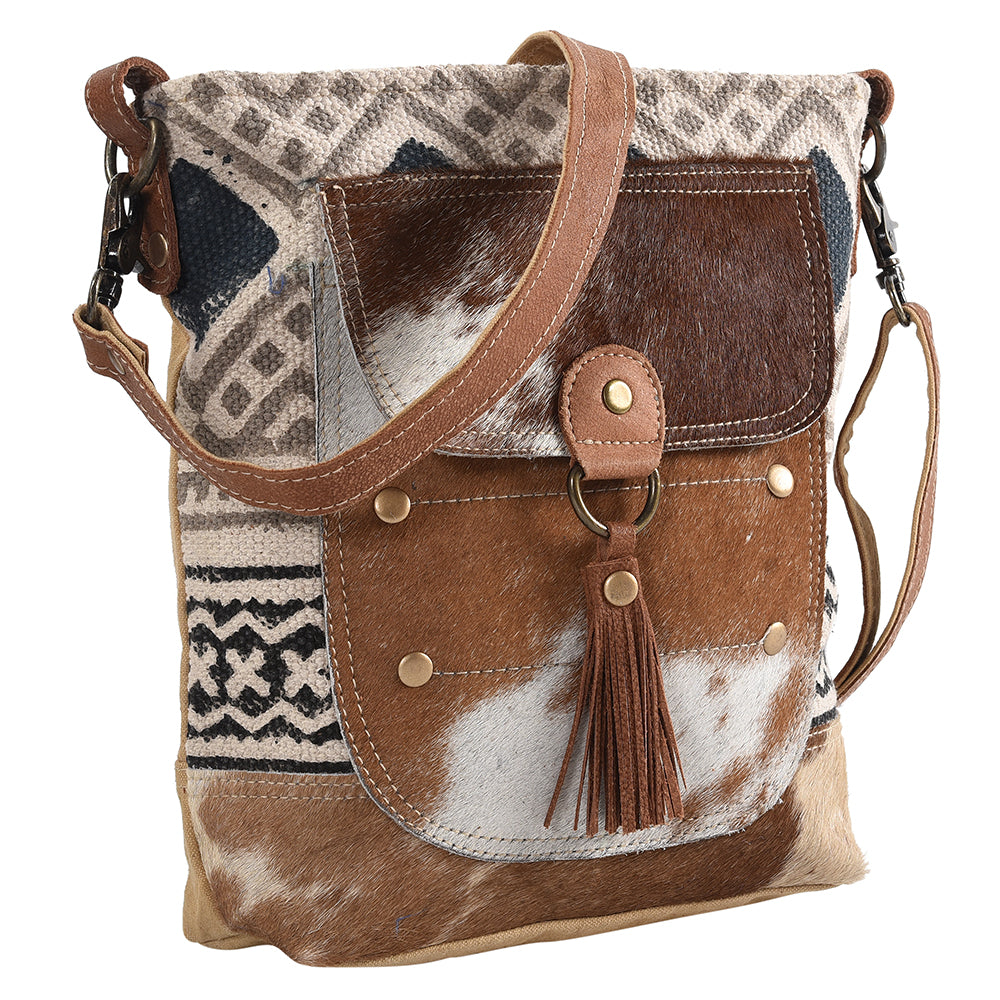 KB150 Large Crossbody Upcycled Canvas Ladies Bag