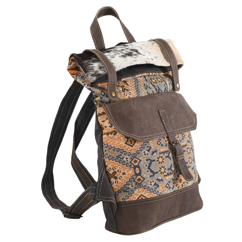 LC-KB166  Backpack Upcycled Canvas Ladies Bag