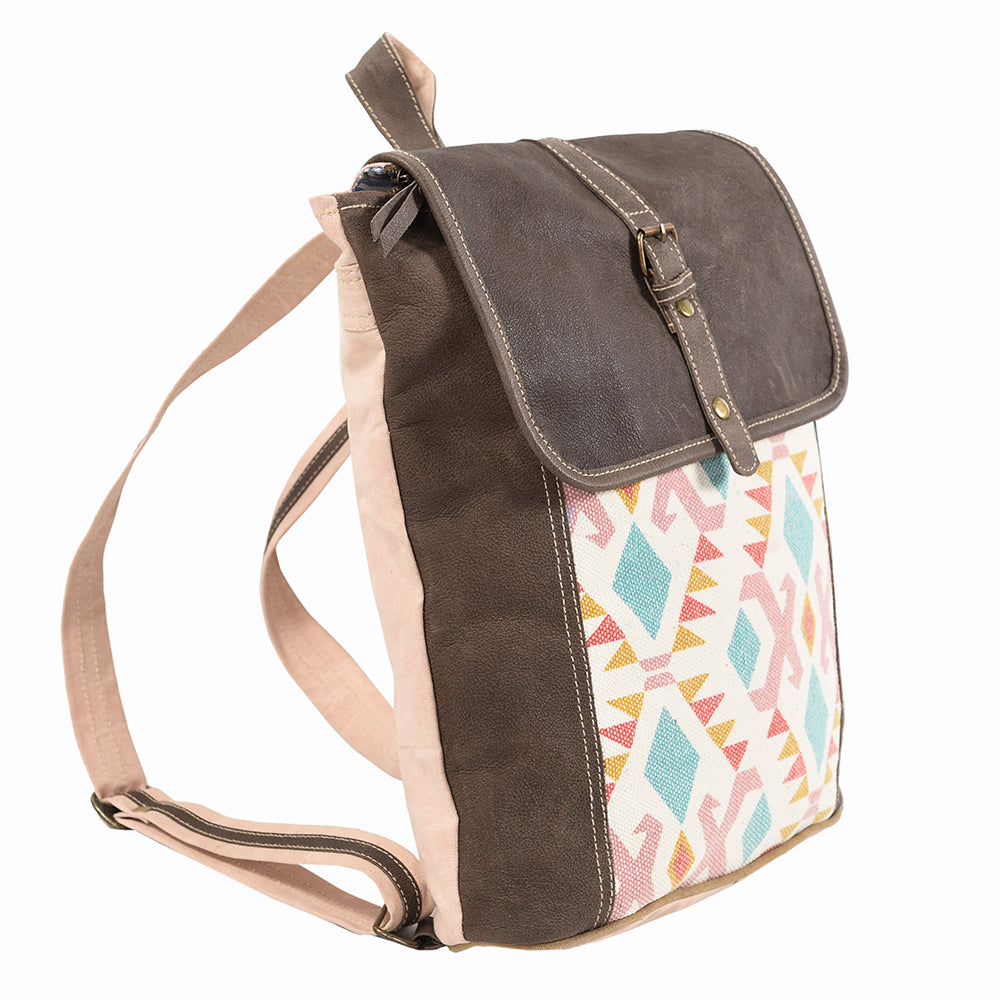 LC-KB190 Backpack Upcycled Canvas Ladies Bag