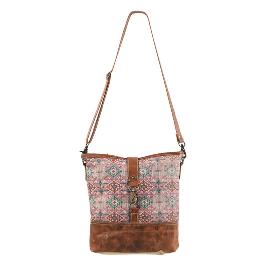 KB198 Large Crossbody Upcycled Canvas Ladies Bag