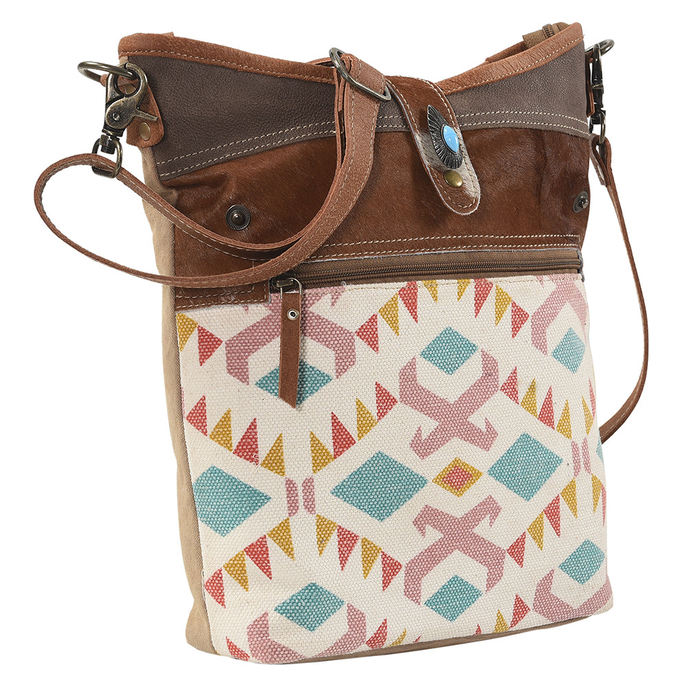 LC-KB210 Large Crossbody Upcycled Canvas Ladies Bag