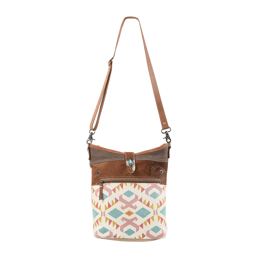 LC-KB210 Large Crossbody Upcycled Canvas Ladies Bag