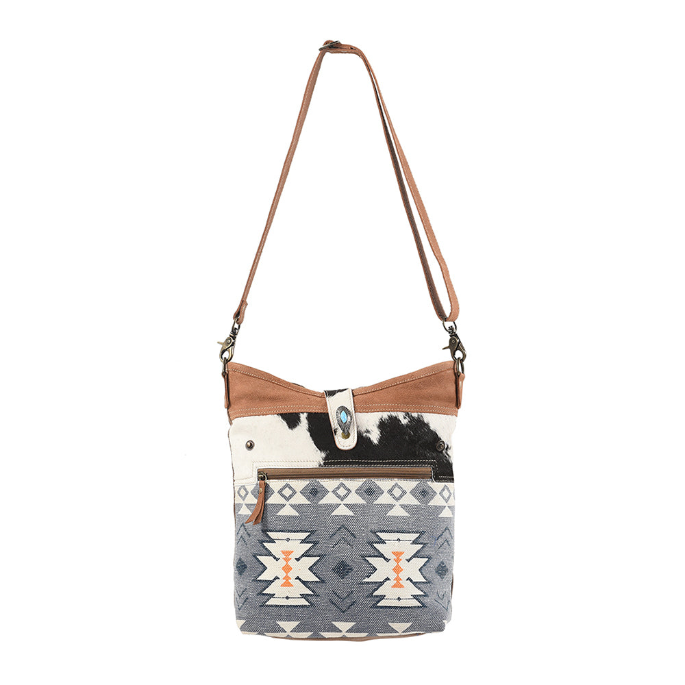 LC-KB212  Large Crossbody Upcycled Canvas Ladies Bag