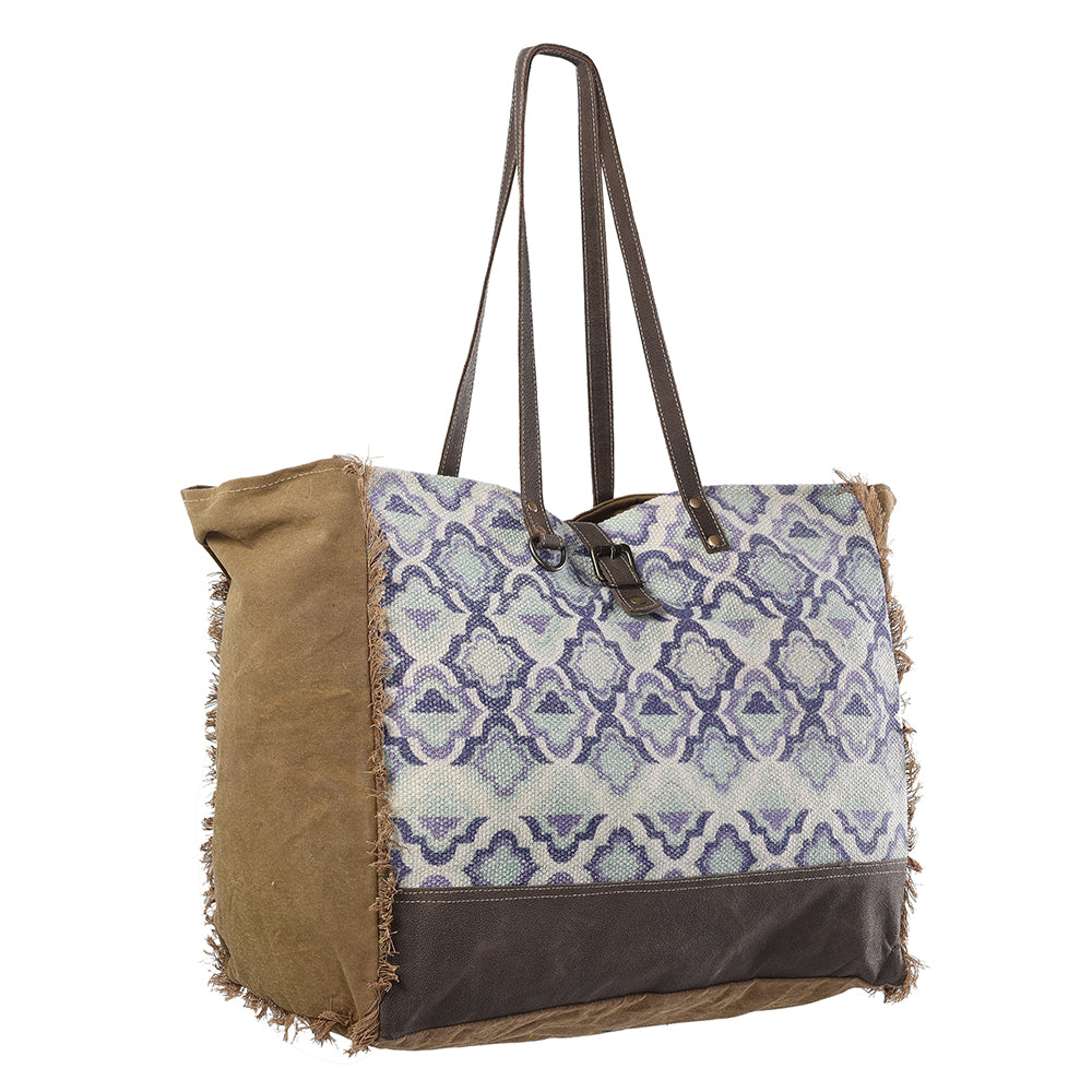 LC-KB235 Weekender Upcycled Canvas Ladies Bag