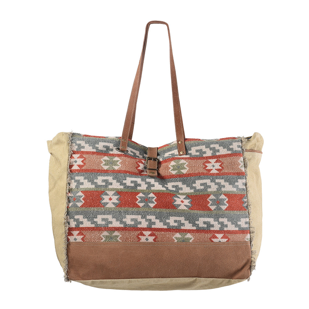LC-KB236 Weekender Upcycled Canvas Ladies Bag