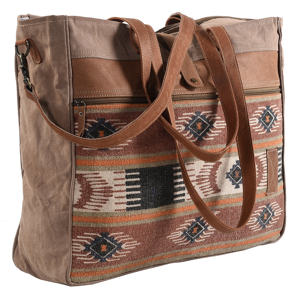 LC-KB249  Tote Upcycled Canvas Ladies Bag