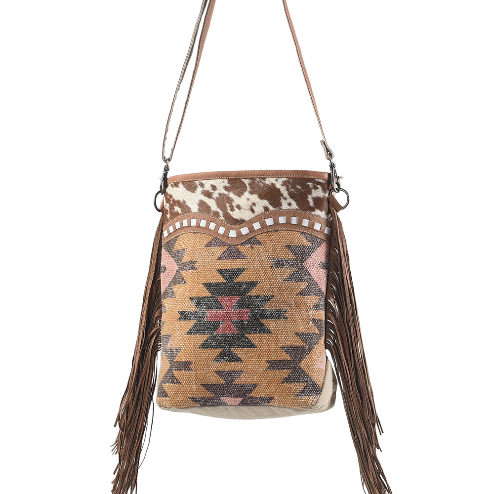 LC-KB266 Large Crossbody Upcycled Canvas Ladies Bag