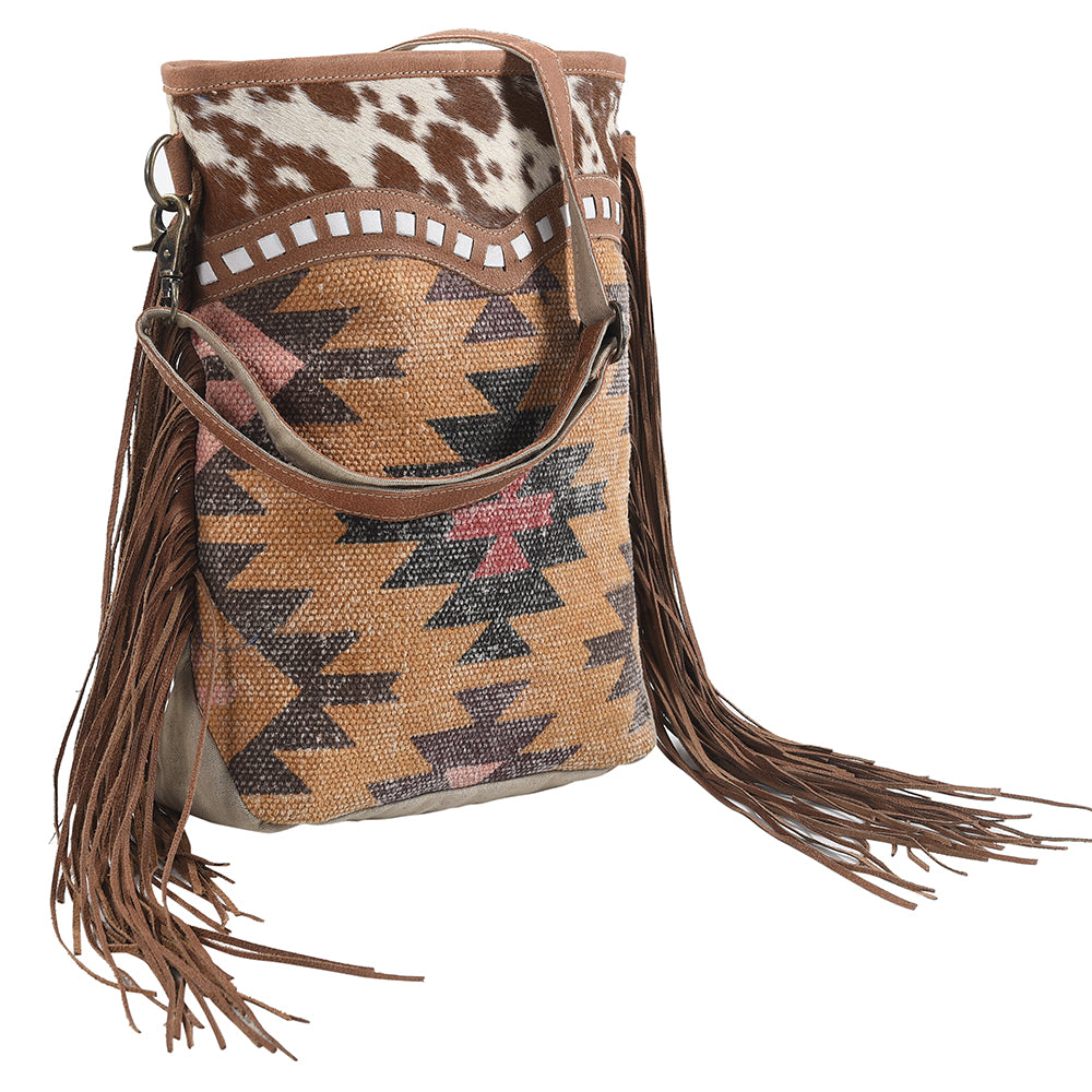 LC-KB266 Large Crossbody Upcycled Canvas Ladies Bag