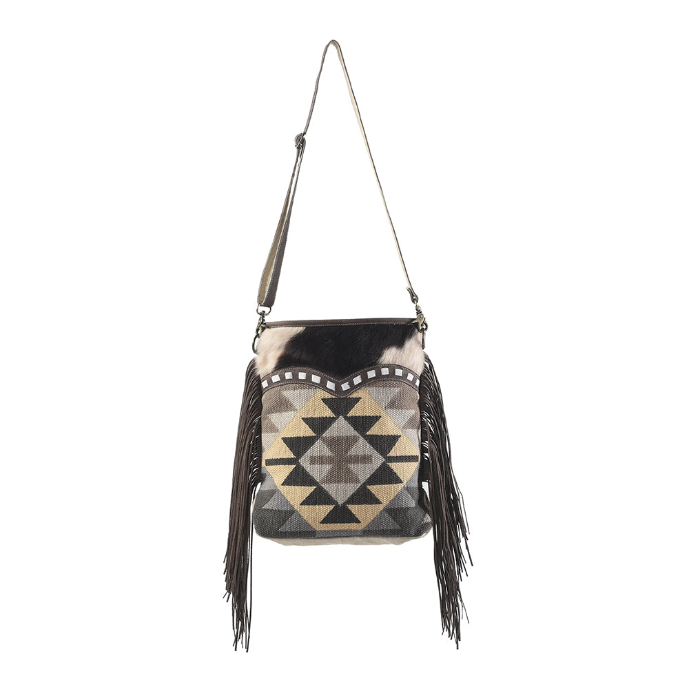 LC-KB267 Large Crossbody Upcycled Canvas Ladies Bag