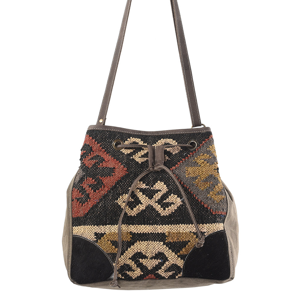 LC-KB269 Bucket Upcycled Canvas Ladies Bag