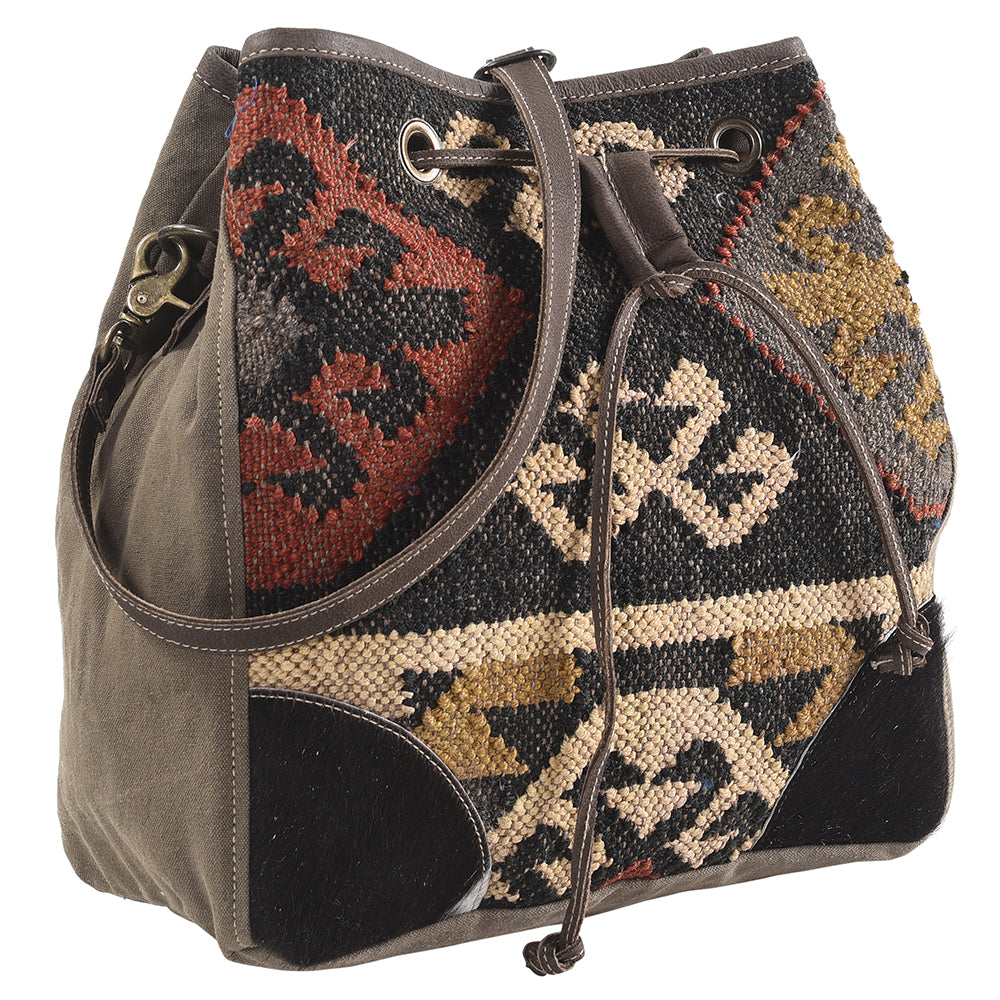 LC-KB269 Bucket Upcycled Canvas Ladies Bag