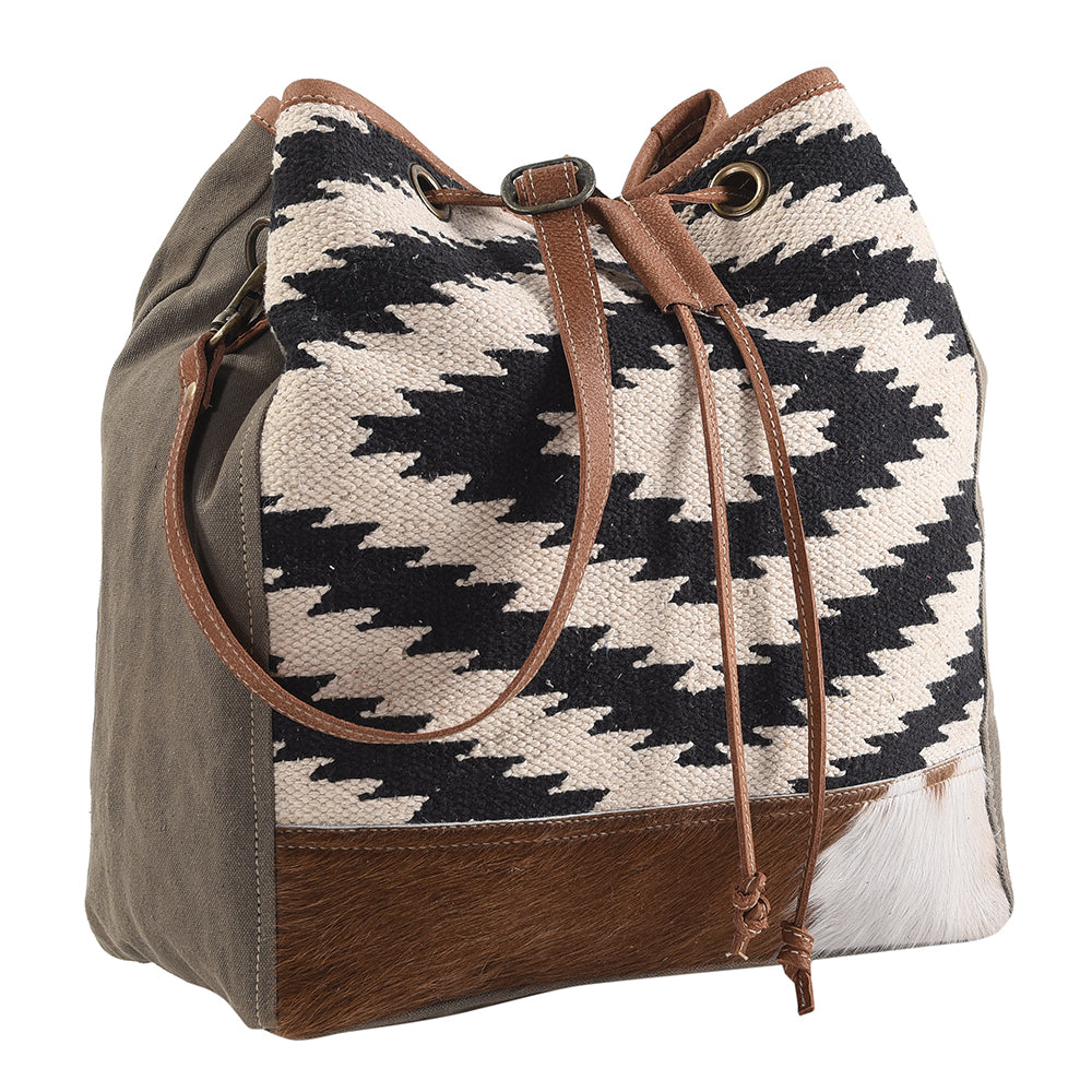 LC-KB271 Bucket Upcycled Canvas Ladies Bag