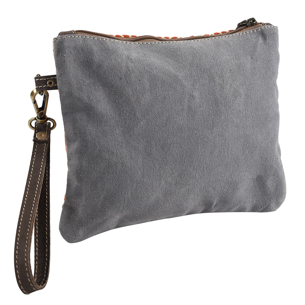 LC-KB274 Wristlet Upcycled Canvas Ladies Bag