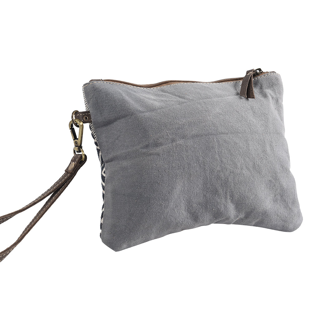 LC-KB275 Wristlet Upcycled Canvas Ladies Bag
