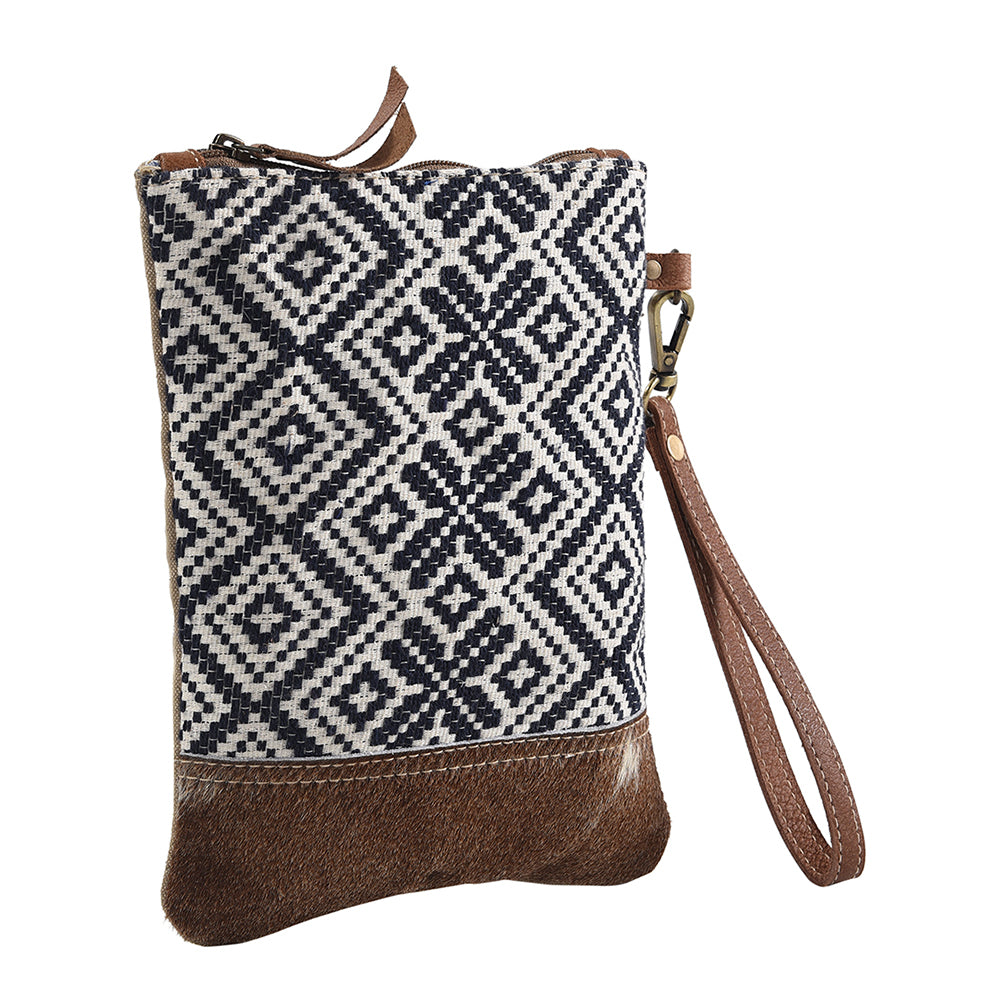 LC-KB278 Wristlet Upcycled Canvas Ladies Bag