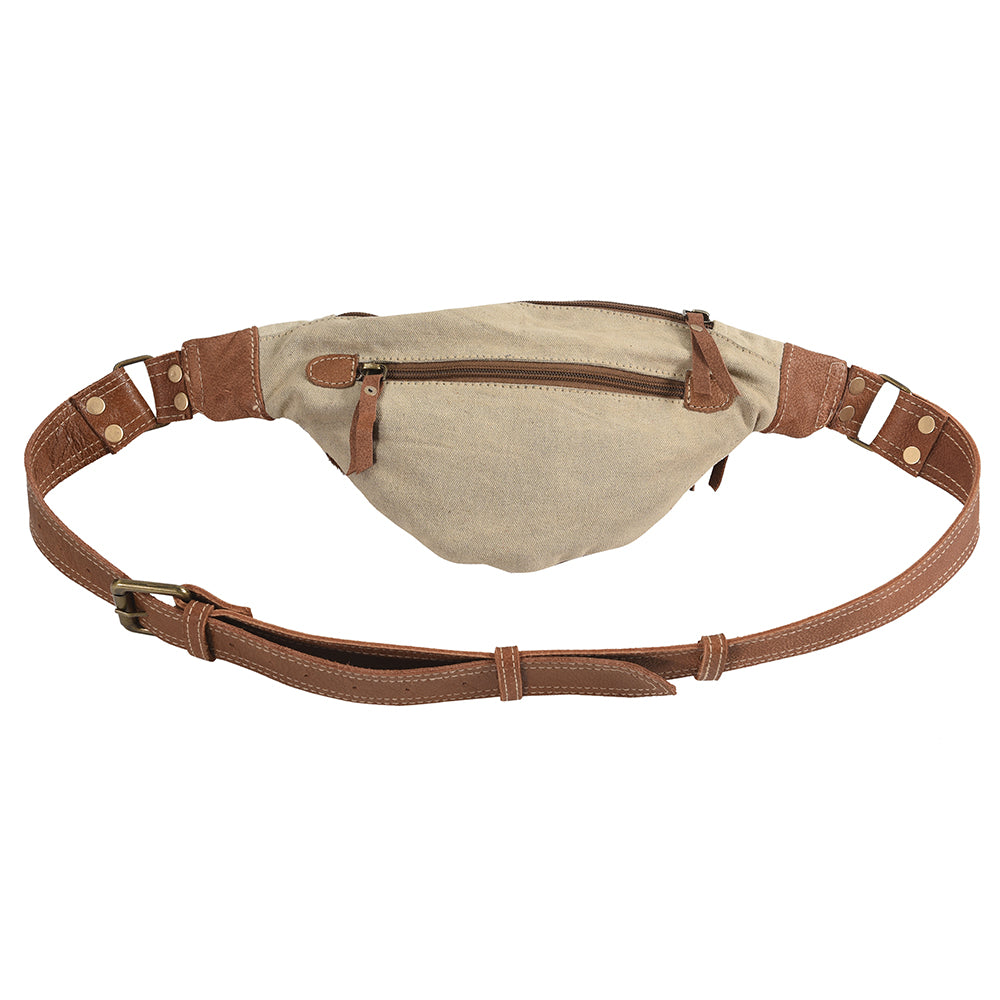 LC-KB288 Fanny Pack Upcycled Canvas Ladies Bag